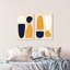 Shapes in Color III - ensemble de 2 impressions sur toile tendue-73221625