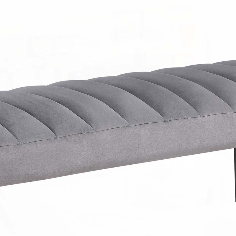 Banc de salle à manger en velours et tissu d'ameublement