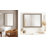 Rectangle Ornate Textured Bathroom Mirror-2090842353