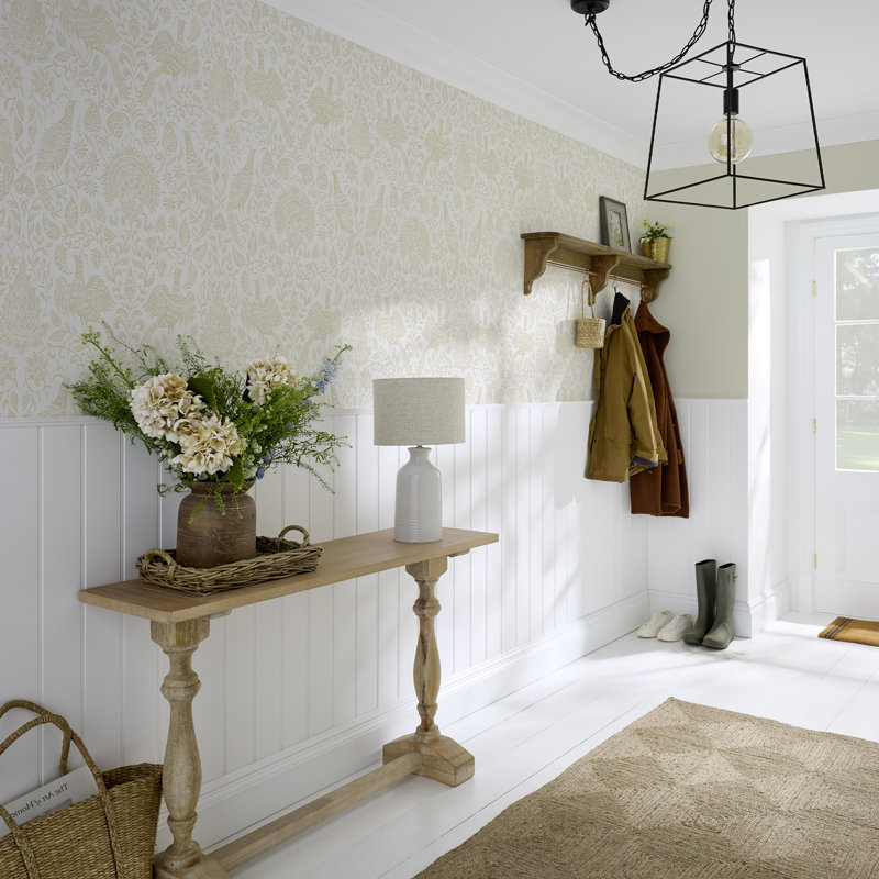 Superfresco Easy Wren Buttermilk Wallpaper, Yellow