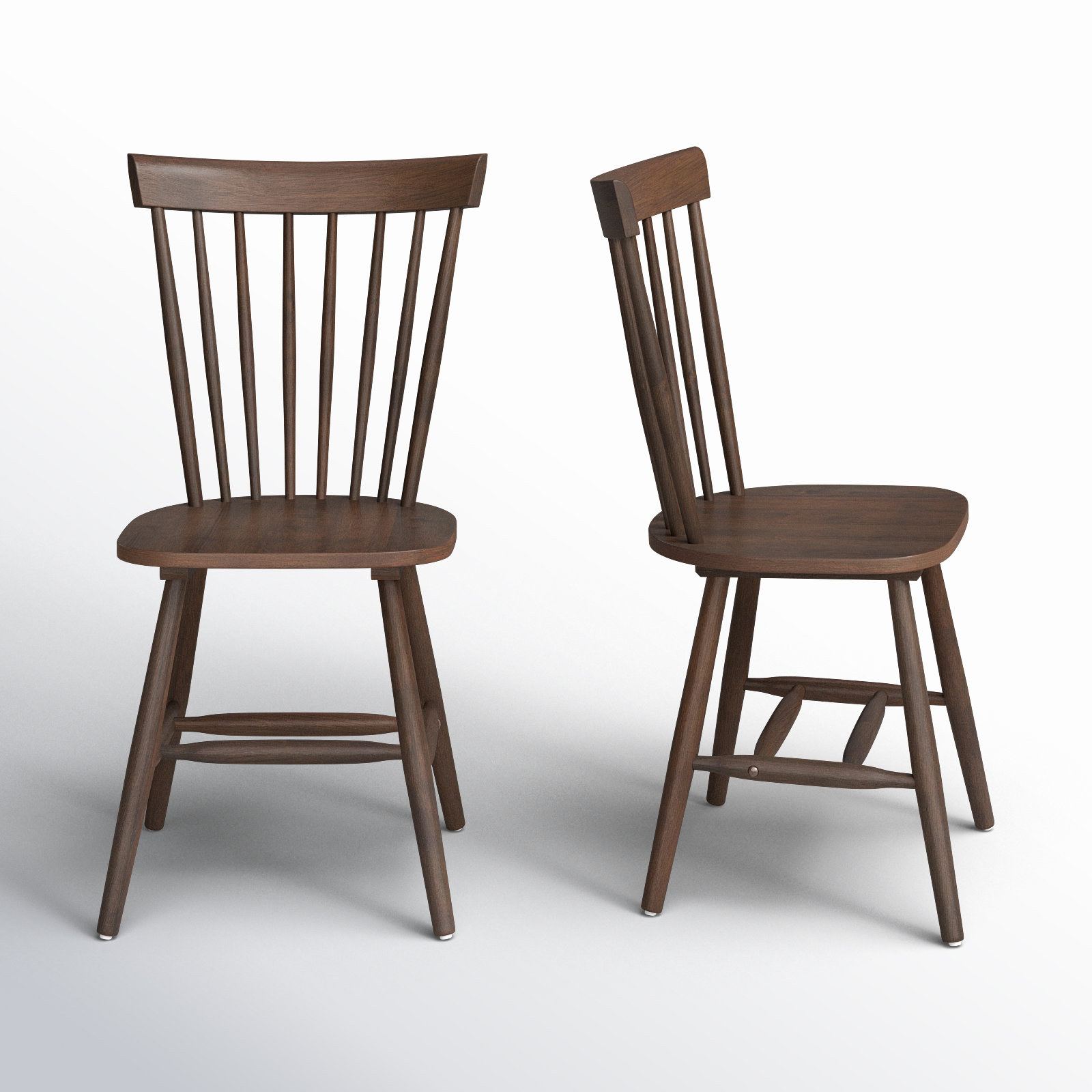 Matanna Oak Side Chair, Dark Walnut