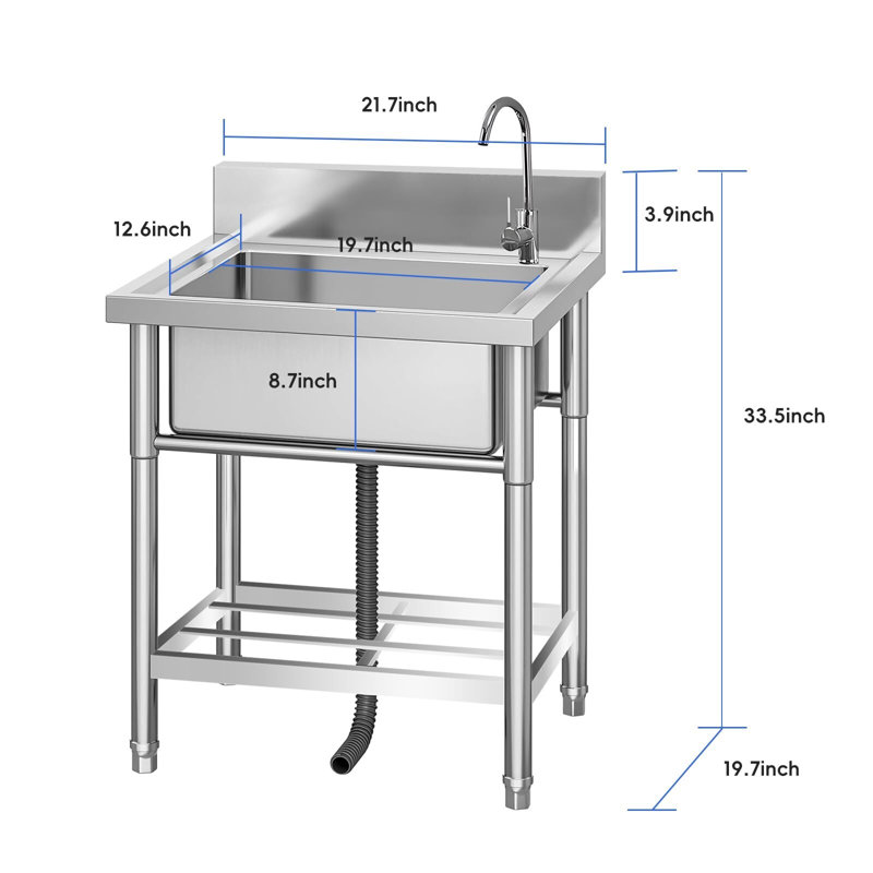Utility Stainless Steel Sink