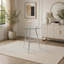 Table d'appoint avec plateau rond en verre trempé et pieds chromés pour la cuisine, le bar et le café