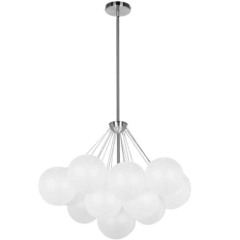 Miles 4 Light Chandelier, Polished Chrome