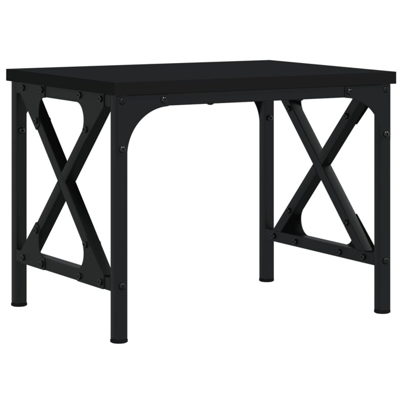 vidaXL Printer Stand Table Desk Storage Shelf Rack Organizer Engineered Wood, Black