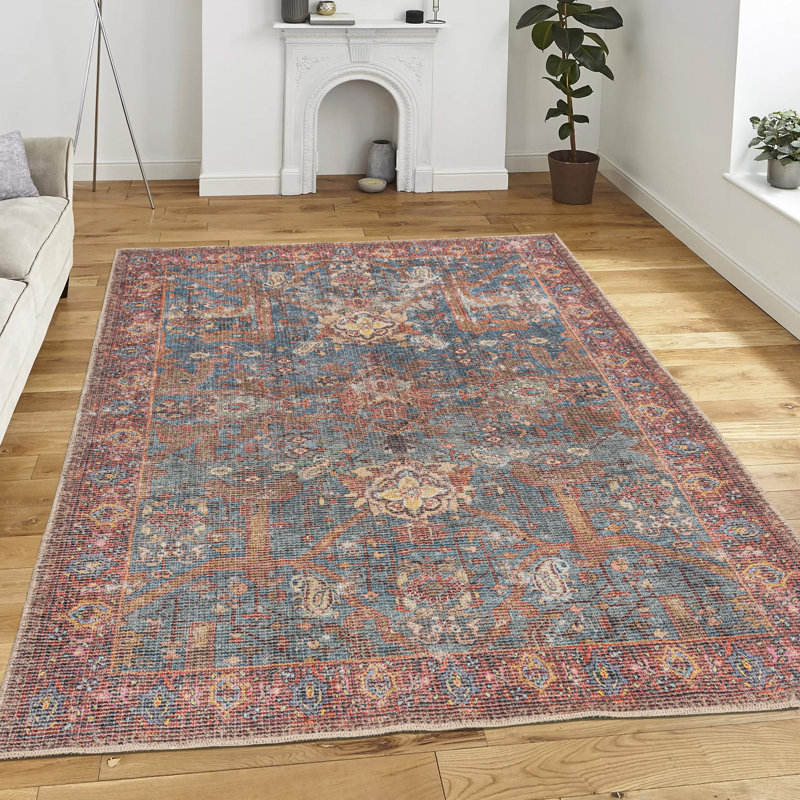 Tapis en coton Lauma, Tapis de couloir 2 pi 6 po x 9 pi 10 po