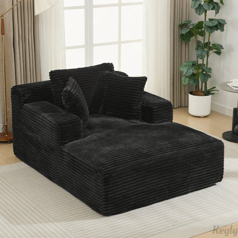 Méridienne 48,8 po, Noir