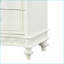 Ivory 2-Drawer Nightstand with Floral Details