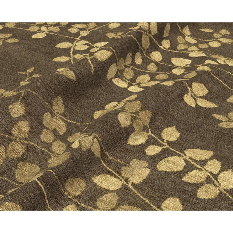 Tapis rectangulaire brun olive / jaune, Rectangle 9 pi x 12 pi