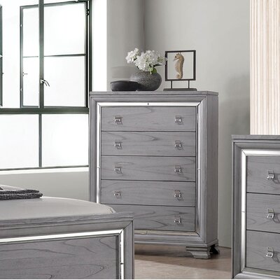 Orrwell 5 Drawer Chest -  Everly Quinn, 3810FB17E58B4BF69B57B0C79F5E1C23