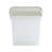 Wham Clip Square Plastic Storage Boxes with Secure Clip Lock Lids Clear/Stone/Slate Grey-1358183928-1358183933
