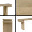 Console en chêne patiné avec placage en bois véritable pour le vestibule, le couloir, le salon et le bureau personnel, design minimaliste-1721933239