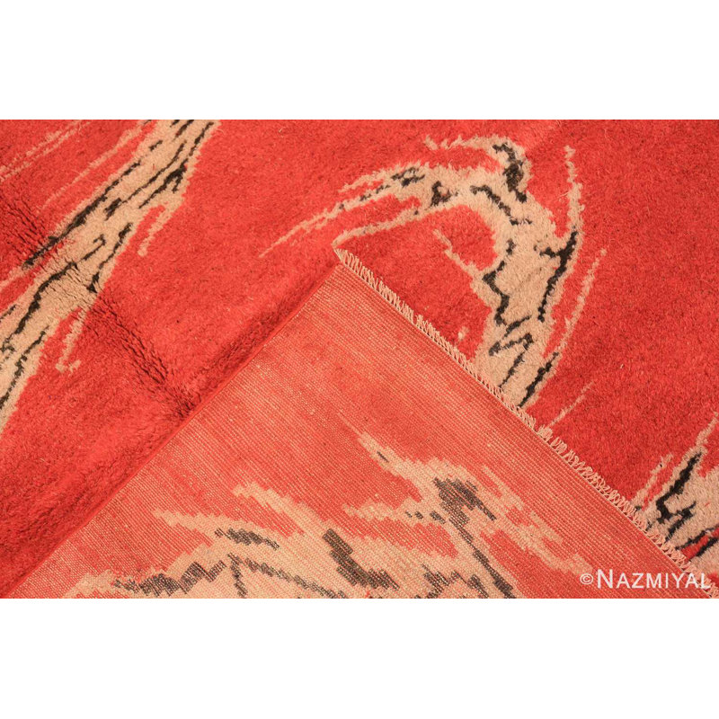 Tapis antique de conception de dragon indien