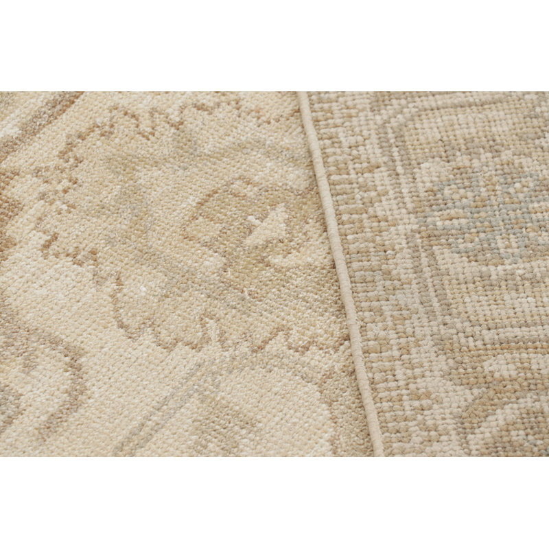 Oushak Hand Knotted Floral Area Rug, Rectangle 15' x 24'