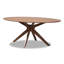Oval Solid Wood Base Dining Table