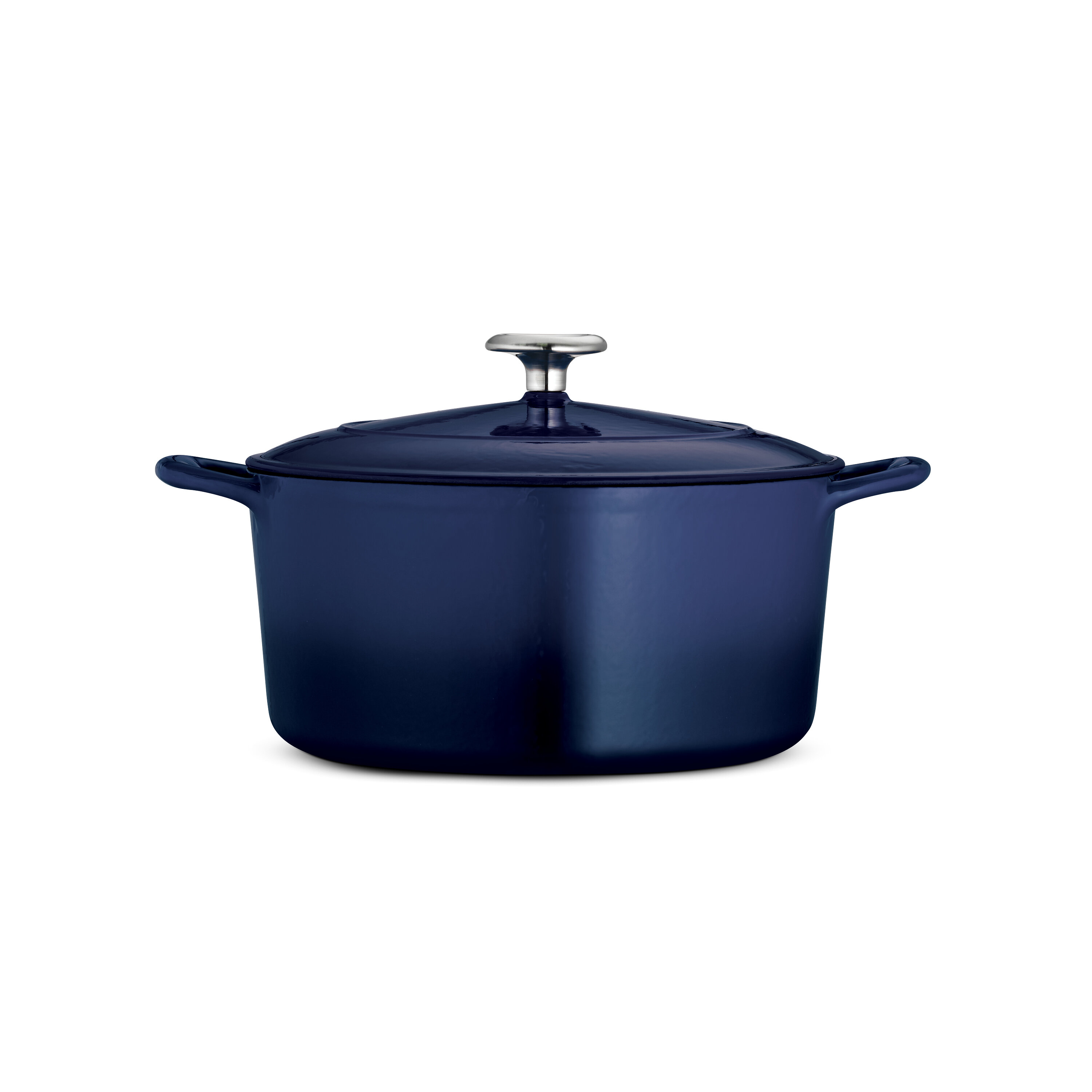 7 qt Enameled Cast Iron Covered Tall Round Dutch Oven - Sunrise
