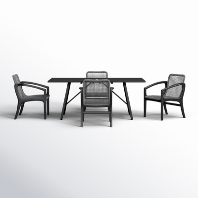 Dasinger Rectangular 4 - Person Dining Set