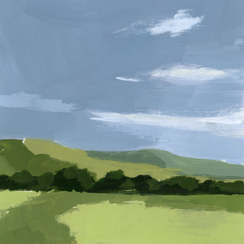 Lush Terrain I - No Frame Painting on Canvas, 30cm H x 30cm W x 3.8cm D