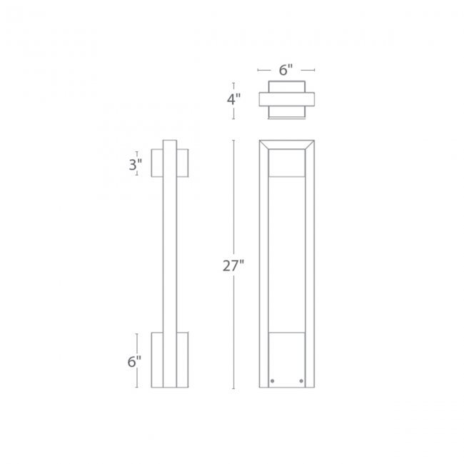Park LED Pathway Light, 12, 2700, Bronze on Aluminum