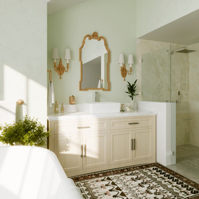 DeerValley 475mm x 375mm Ceramic Rectangular Countertop Basin Bathroom Sink