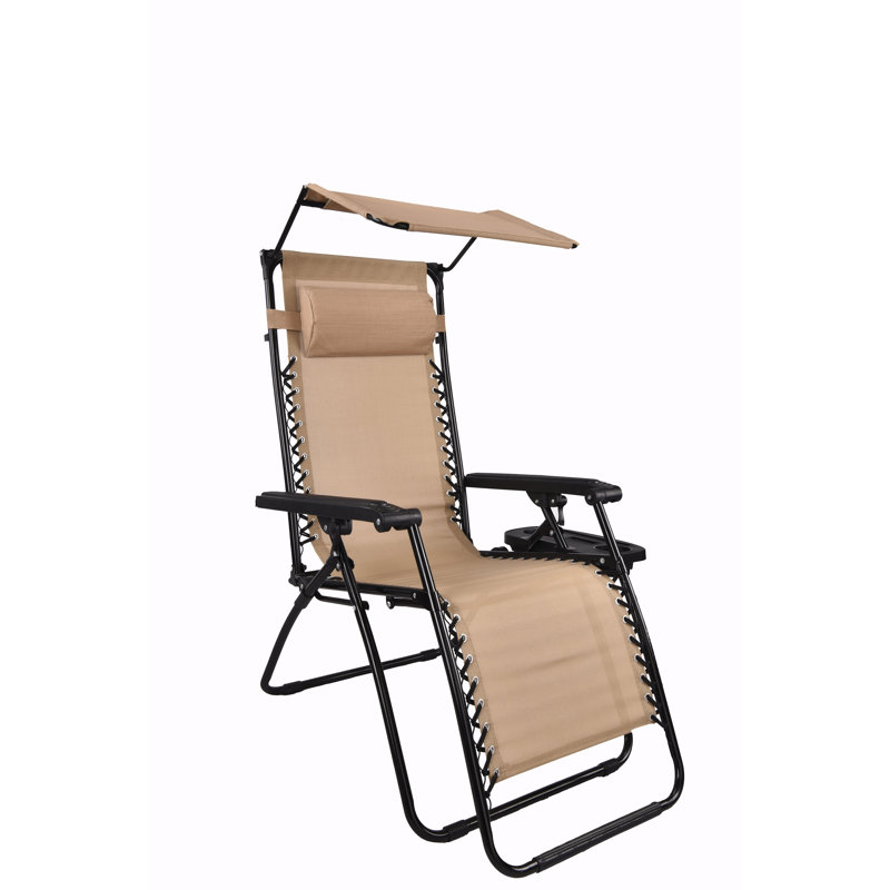 Fauteuil inclinable zéro gravité Mir, Noir / brun clair