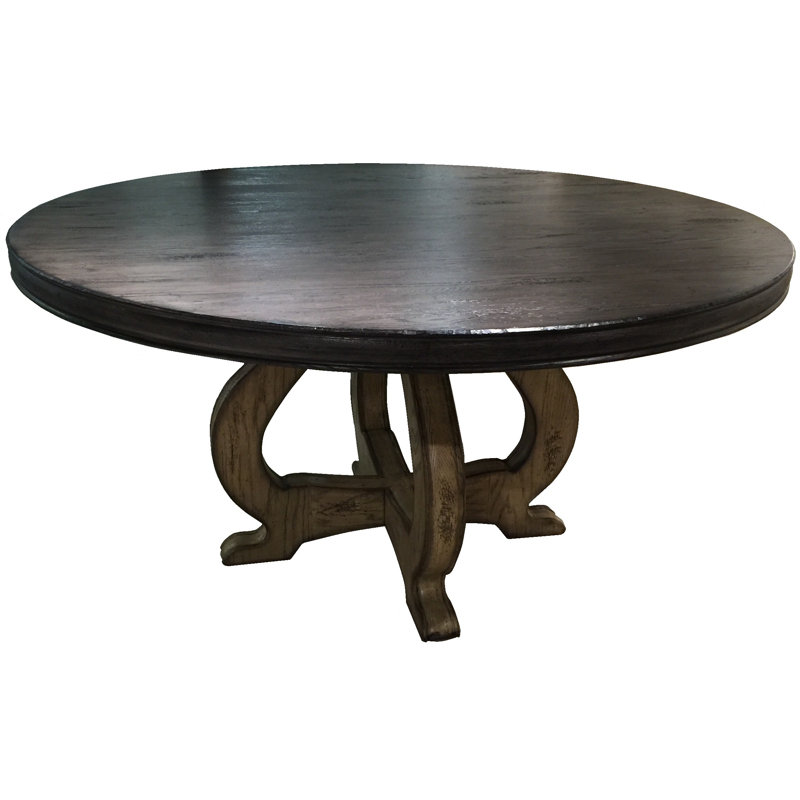 Lorraine Round Solid Wood Dining Table,  72" W x 72" L 