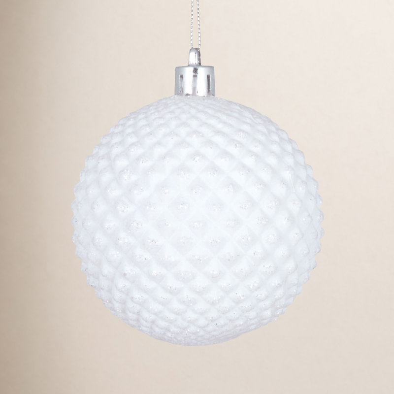 Boule incassable 4 po, Blanc