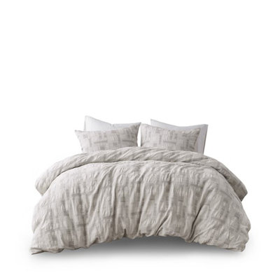 3 Piece Cotton Jacquard Duvet Set