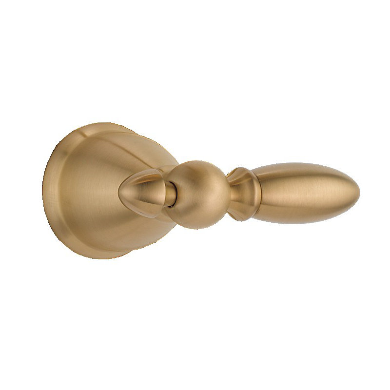 Grande poignée victorienne en métal, Bronze-Champagne lustré