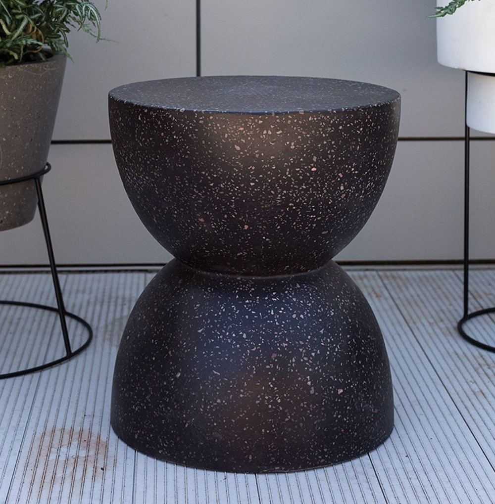 Novo 15.75'' Stone Outdoor Side Table