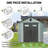 8X10FT Outdoor Resin Storage Shed, Waterproof Plastic Garden Shed With Lockable Door, Windows & Vents, Outside Tool Storage Shed For Patio Furniture, Lawn Mower, Bike-124356812-124356808