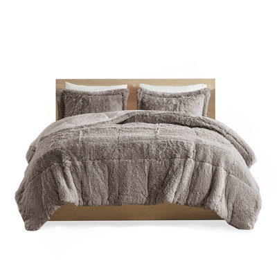 Twin/Twin XL Shaggy Long Fur Comforter Mini Set