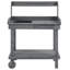 Table de travail en bois 36 po avec 2 roues amovibles gris-1724749763