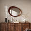 Miroir mural en bois massif