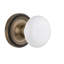 Rope Rosette with White Porcelain Door Knob-503643181-508294312
