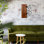 Élégant accessoire mural décoratif en bois, noyer et noir, 17,9 po x 22,8 po | 50% bois véritable (épaisseur: 1,2 po) et 50% métal | Conception unique avec des variations naturelles de couleur et de texture | Parfait pour un décor moderne