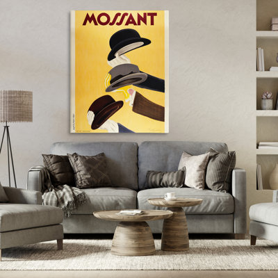 Vintage Top Hat Advertisement Canvas, design by Marcus Jules