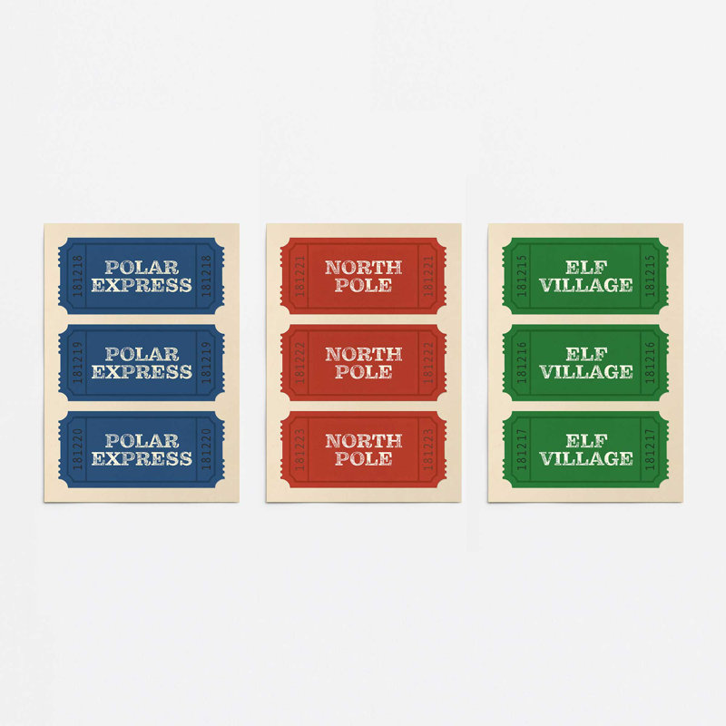 «Holiday Heritage», ensemble de 3 reproductions d'art
