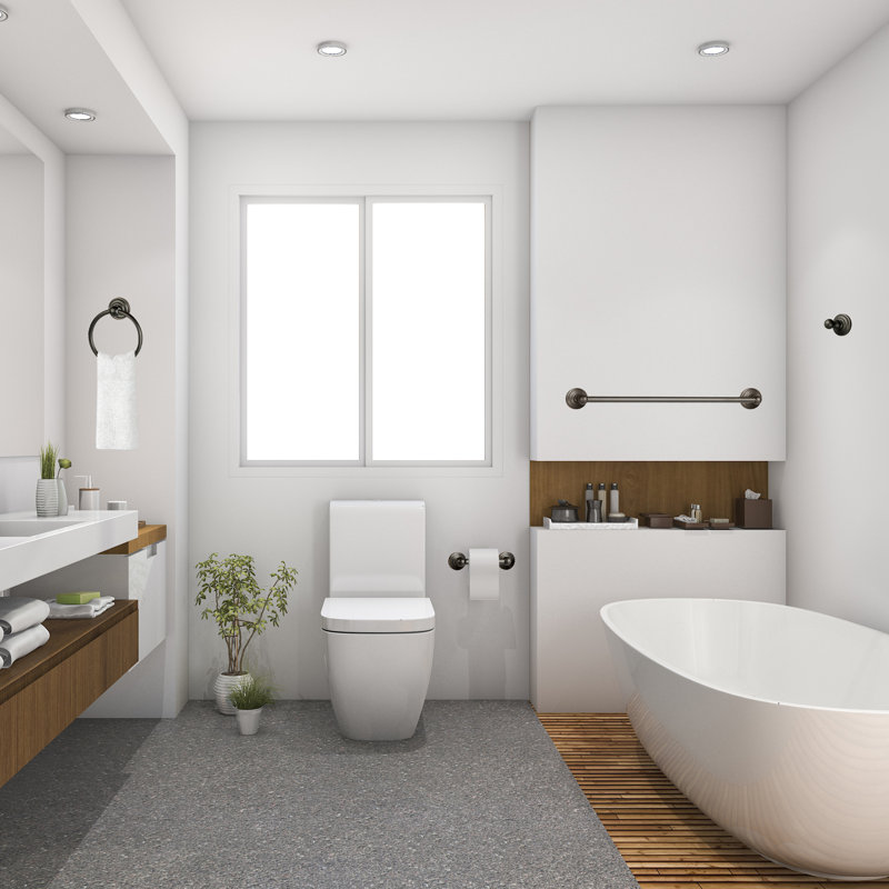 Design House Calisto 4-Piece Bathroom Hardware Accessory Set, Oil Rubbed Bronze