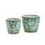 Carroll Set Of 2 Hand-Painted Cachepot / Planter