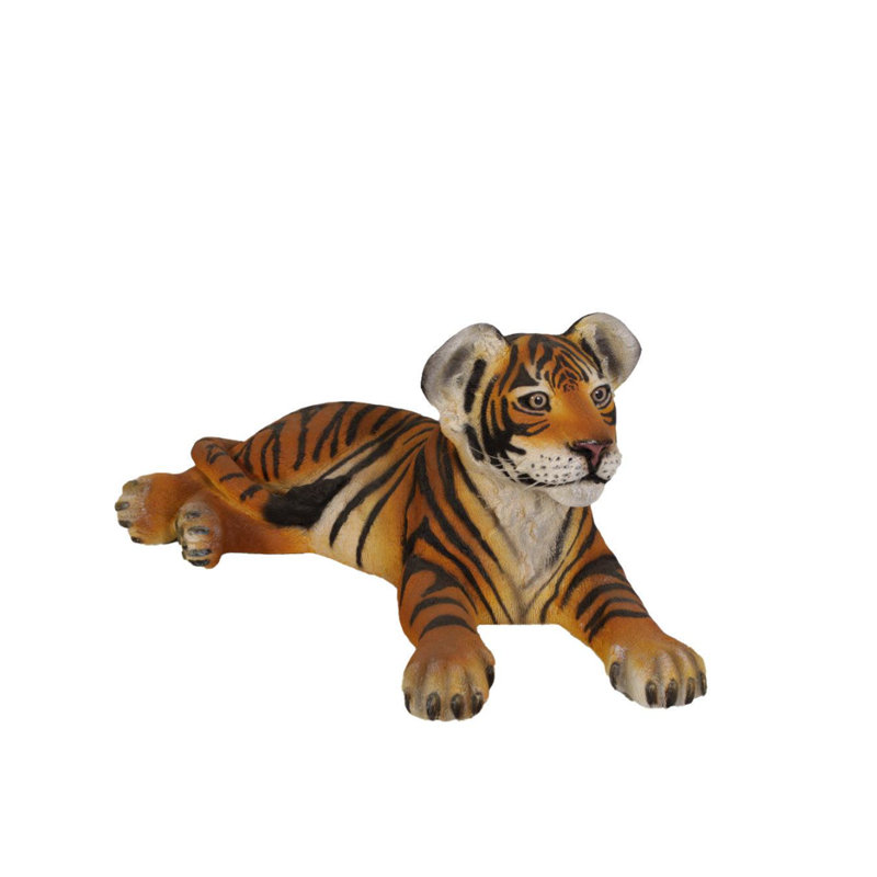 Statue couché de tigre du Bengale allongé
