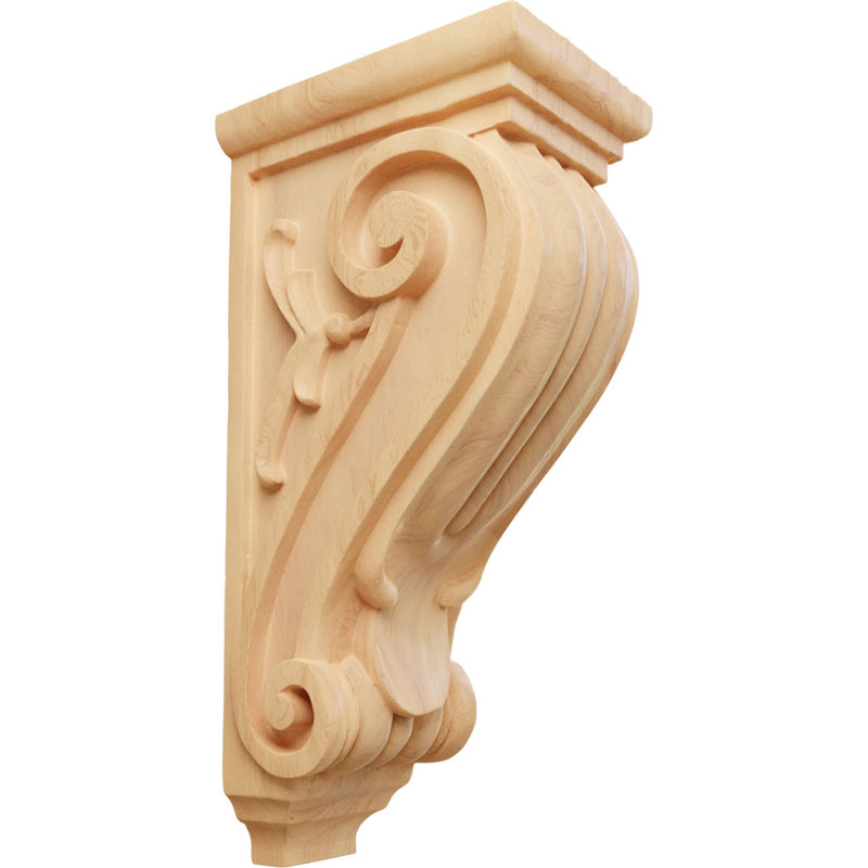 Large Classical Corbel, Red Oak