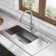 Pull Down Single Handle Kitchen Faucet with Accessories