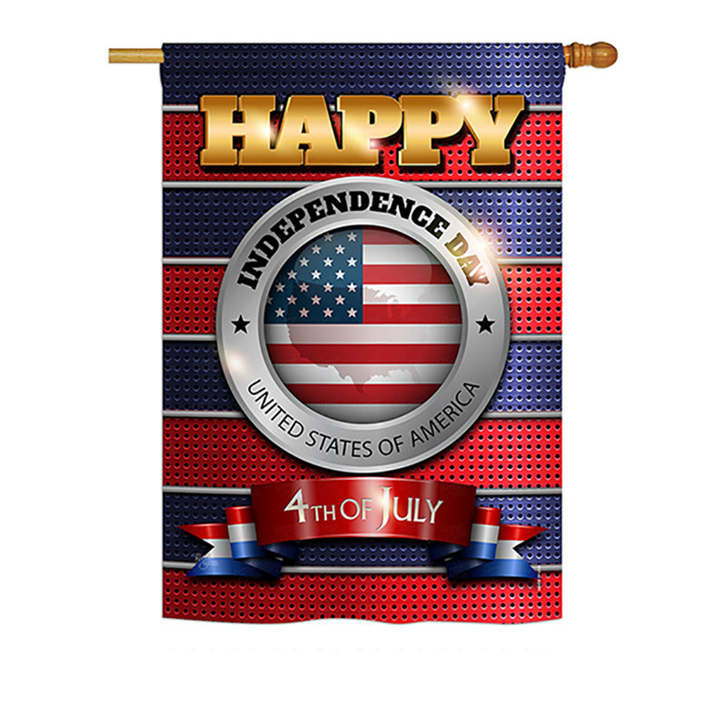 40 x 28 po en polyester à 2 faces happy adverse day americana drapeau maison