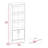Shell Beach 1-Drawer 3-Shelf Bookcase Wenge