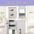 44.49" Slim AV Media Stand Game Console Stand, Media Storage Cabinet With 2 Built-In Drawers And 3 Hooks, Game Console Storage Cabinet For PS5 And Xbox-Antique White