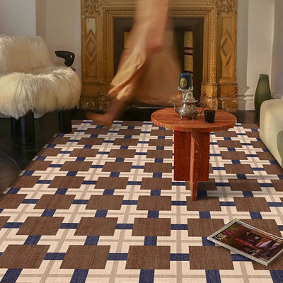 62.99"Medieval-style fine sand cashmere brown carpet mat