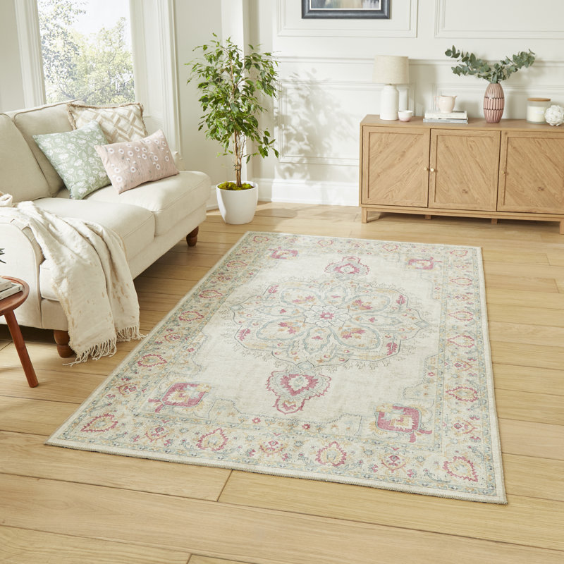 Vintage Look Digitally Printed Area Rug, Runner 61 x 230 cm