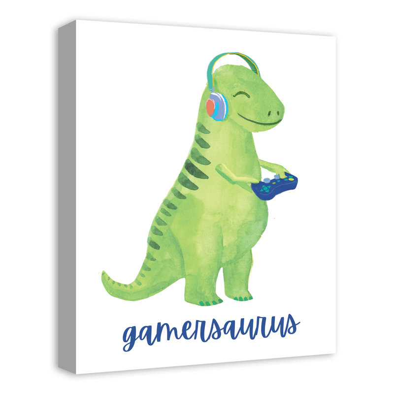 Impression sur toile Gamersaurus, H 20 po x l 16 po