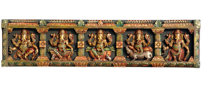 Cinq Ganeshas différents